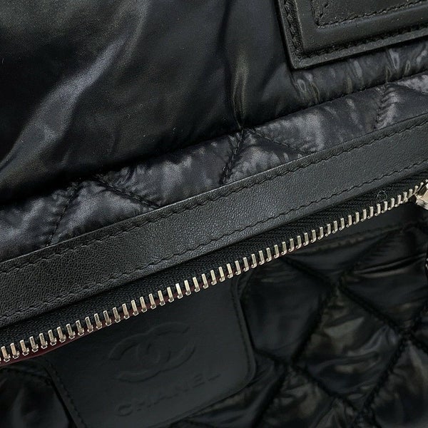 シャネル トートバッグ マトラッセ ココマーク コココクーン スモール ナイロン A48610 CHANEL 黒