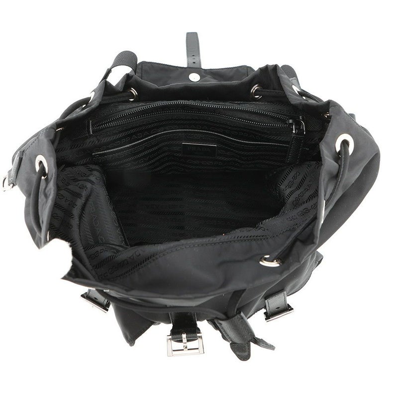 プラダ リュック ポーチ付 ミディアム Re-Nylon バックパック ナイロン 1BZ811 PRADA バッグ リュックサック 黒