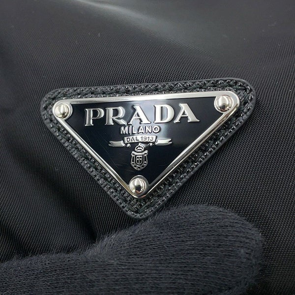 プラダ リュック ポーチ付 ミディアム Re-Nylon バックパック ナイロン 1BZ811 PRADA バッグ リュックサック 黒