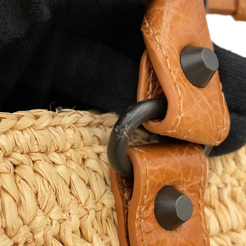 バレンシアガ ハンドバッグ Le City バスケット ミディアム ラフィア ラムスキン 828888 BALENCIAGA 2way