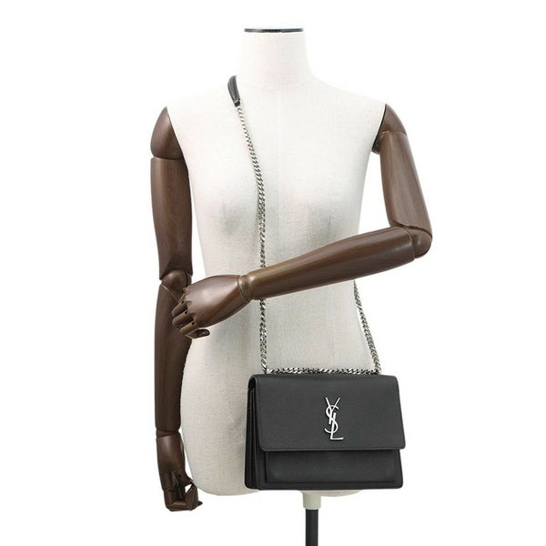 サンローランパリ チェーンショルダーバッグ サンセット ミディアム 442906 SAINT LAURENT PARIS YSL 黒 2way