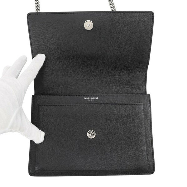 サンローランパリ チェーンショルダーバッグ サンセット ミディアム 442906 SAINT LAURENT PARIS YSL 黒 2way