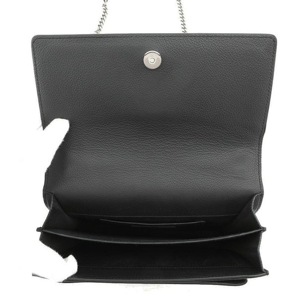 サンローランパリ チェーンショルダーバッグ サンセット ミディアム 442906 SAINT LAURENT PARIS YSL 黒 2way