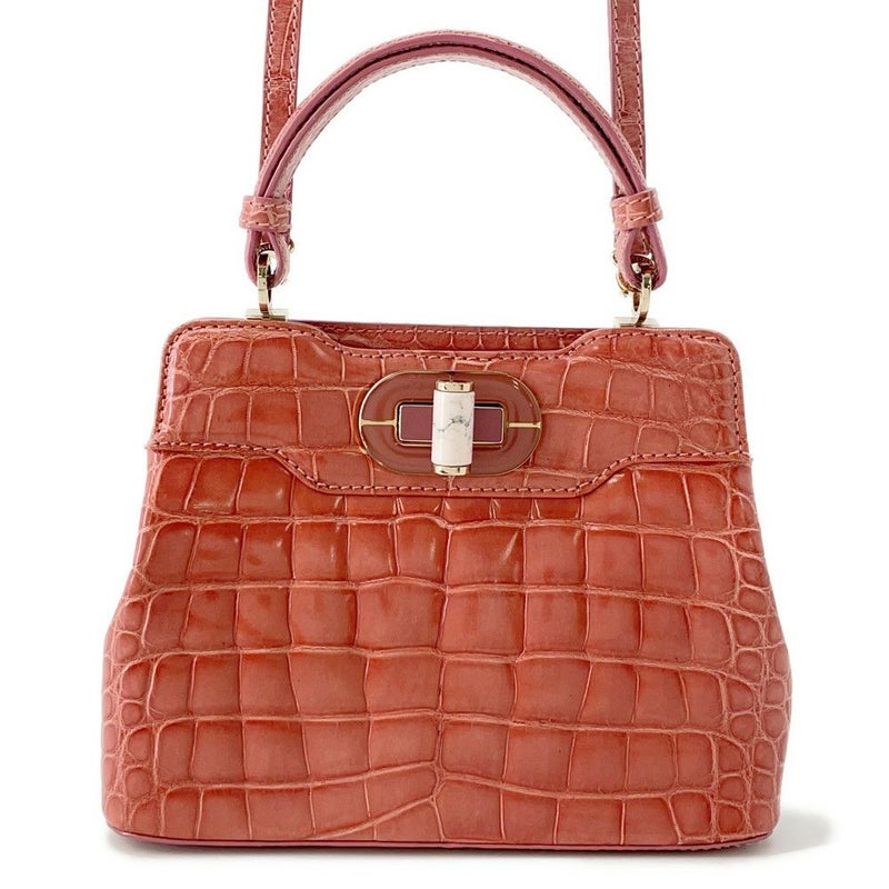 ブルガリ ハンドバッグ イザベラ・ロッセリーニ アリゲーター BVLGARI 2way