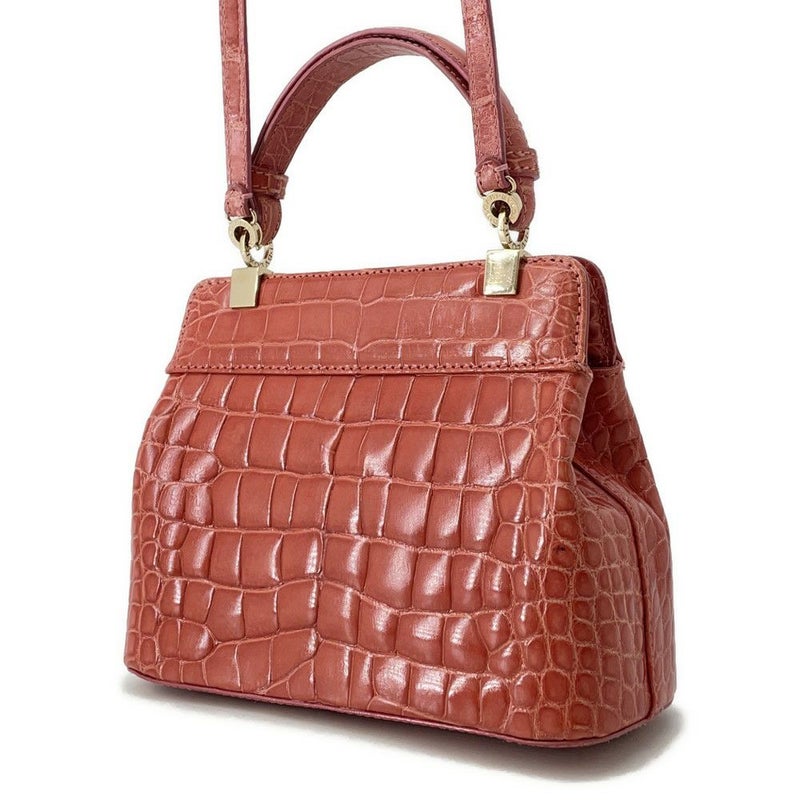 ブルガリ ハンドバッグ イザベラ・ロッセリーニ アリゲーター BVLGARI 2way