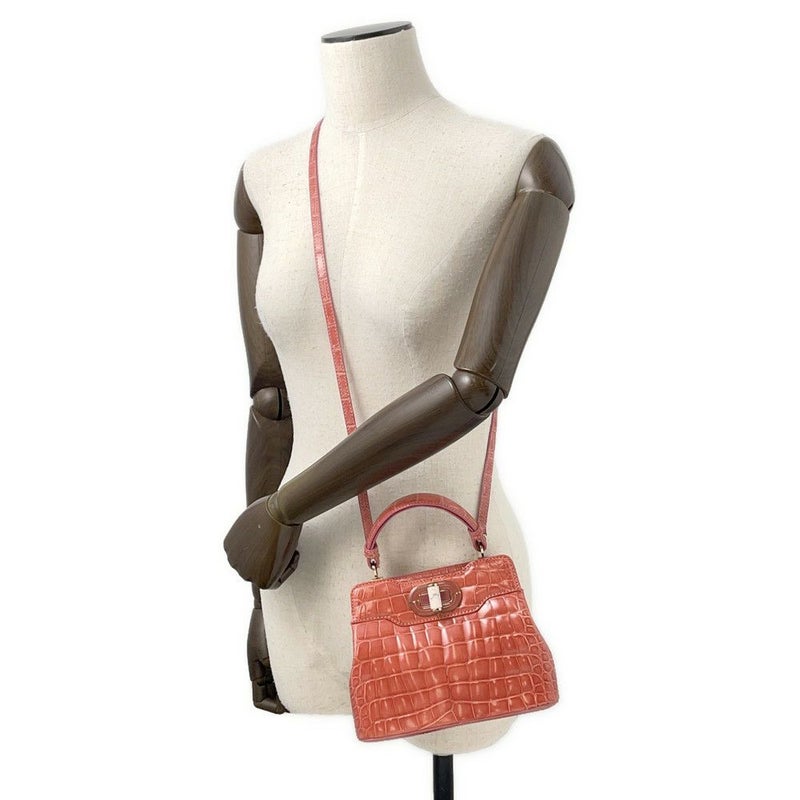 ブルガリ ハンドバッグ イザベラ・ロッセリーニ アリゲーター BVLGARI 2way