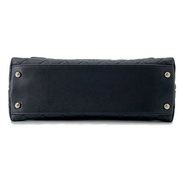 シャネル ハンドバッグ マトラッセ ココマーク ココハンドル キャビアスキン A92991 2way 黒