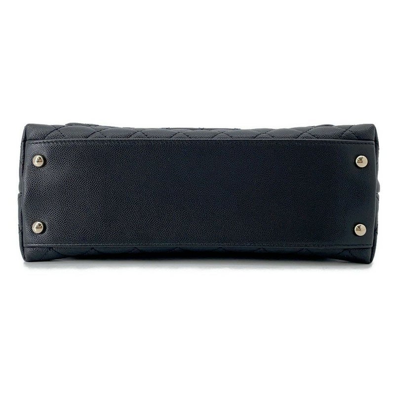 シャネル ハンドバッグ マトラッセ ココマーク ココハンドル キャビアスキン A92991 2way 黒