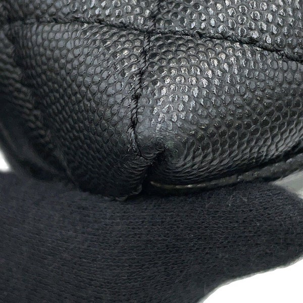 シャネル ハンドバッグ マトラッセ ココマーク ココハンドル キャビアスキン A92991 2way 黒