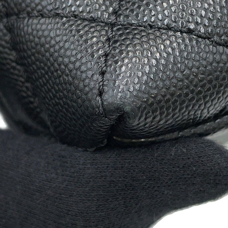 シャネル ハンドバッグ マトラッセ ココマーク ココハンドル キャビアスキン A92991 2way 黒