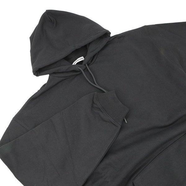 バレンシアガ パーカー バックロゴプリント コットン メンズサイズS 518215 BALENCIAGA トップス 黒