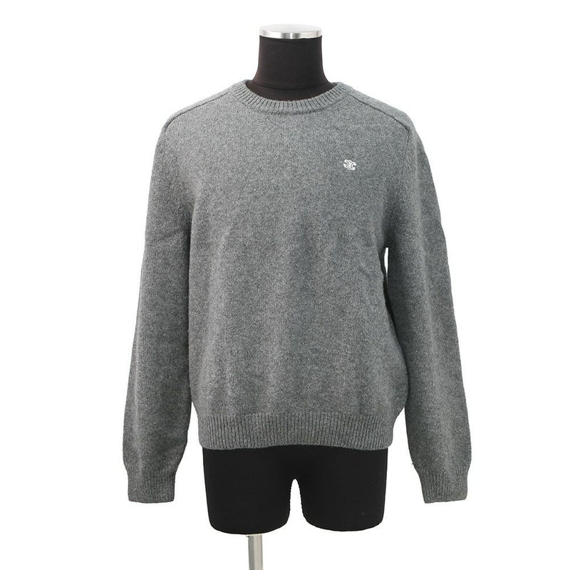 セリーヌ ニット トリオンフ クルーネック セーター ウール メンズサイズXL 2AC85048T CELINE トップス