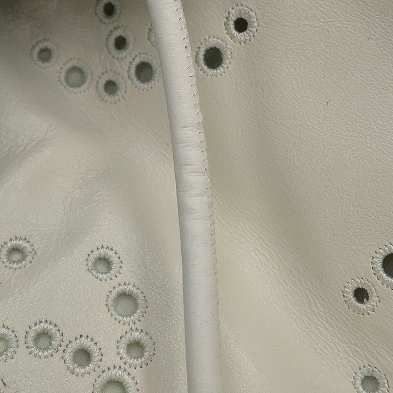 シャネル ハンドバッグ CHANEL 22 ミニ ココマーク パンチング シャイニーカーフレザー AS3980 CHANEL 2way 白