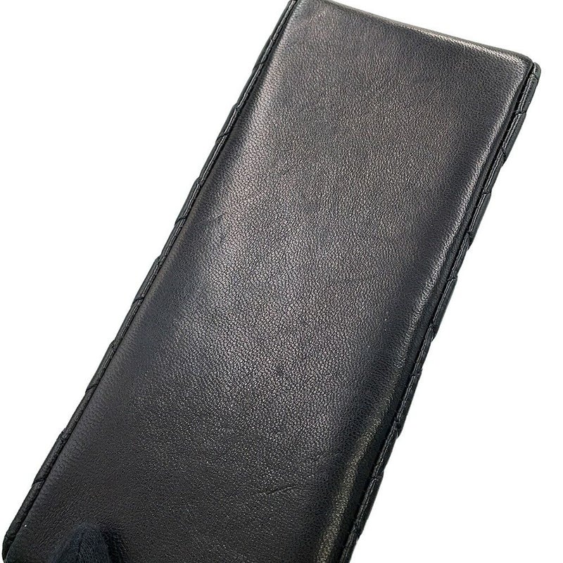 シャネル チェーンショルダーバッグ マトラッセ ココマーク ラムスキン CHANEL 黒