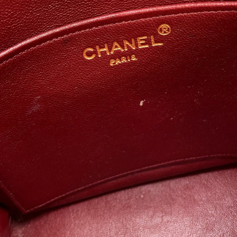 シャネル チェーンショルダーバッグ マトラッセ ココマーク ラムスキン CHANEL 黒