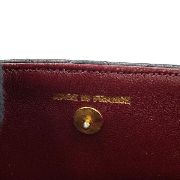 シャネル チェーンショルダーバッグ マトラッセ ココマーク ラムスキン CHANEL 黒