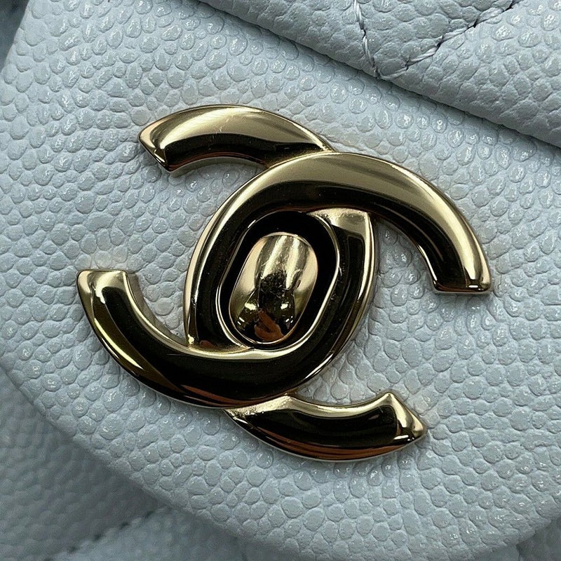 シャネル チェーンショルダーバッグ マトラッセ25 ココマーク ダブルチェーン キャビアスキン A01112 CHANEL