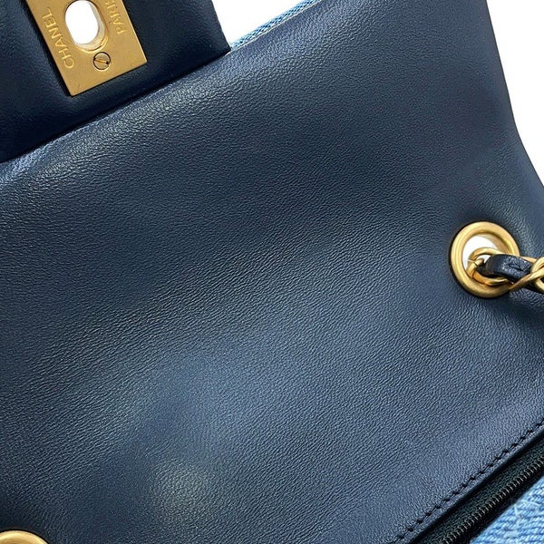 シャネル チェーンショルダーバッグ ココマーク ミニ フラップ デニム A69900 CHANEL