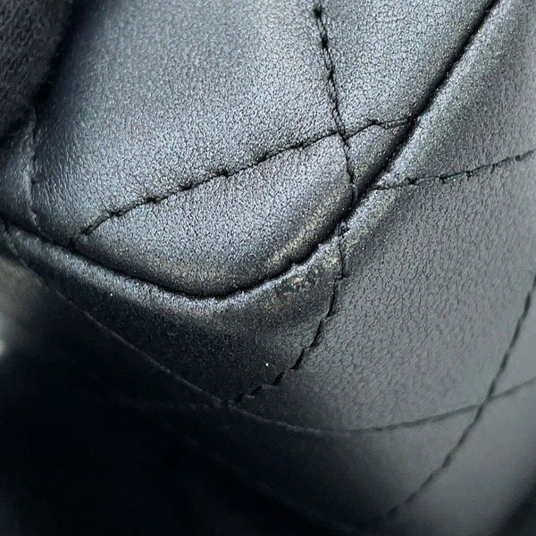 シャネル チェーンショルダーバッグ ココマーク ミニ フラップ ラムスキン A69900 CHANEL 黒