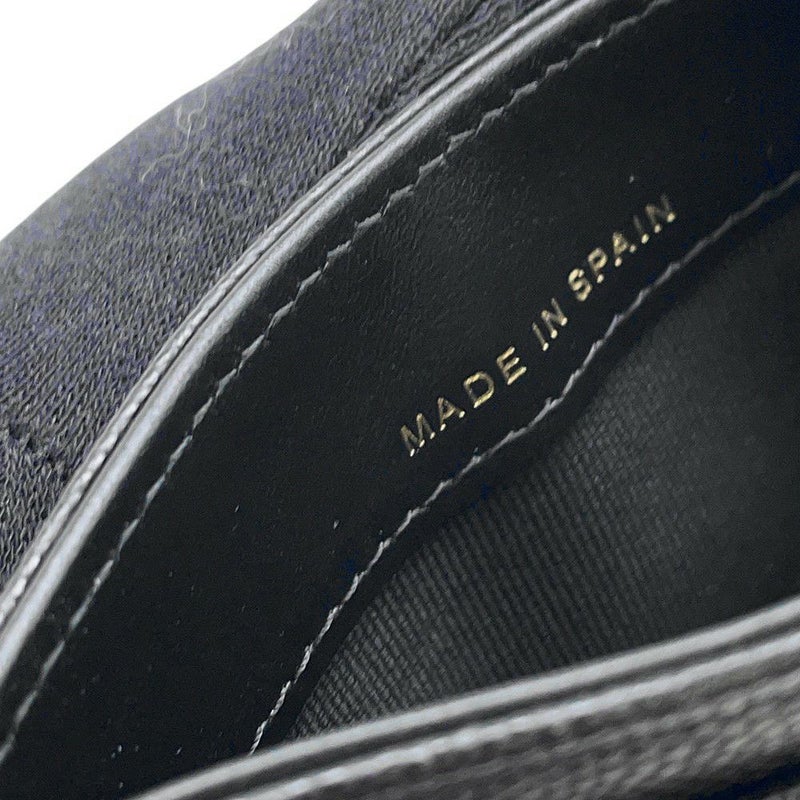 シャネル カードケース ココマーク ハーフ ラインストーン キャビアスキン AP4179 CHANEL カード 黒