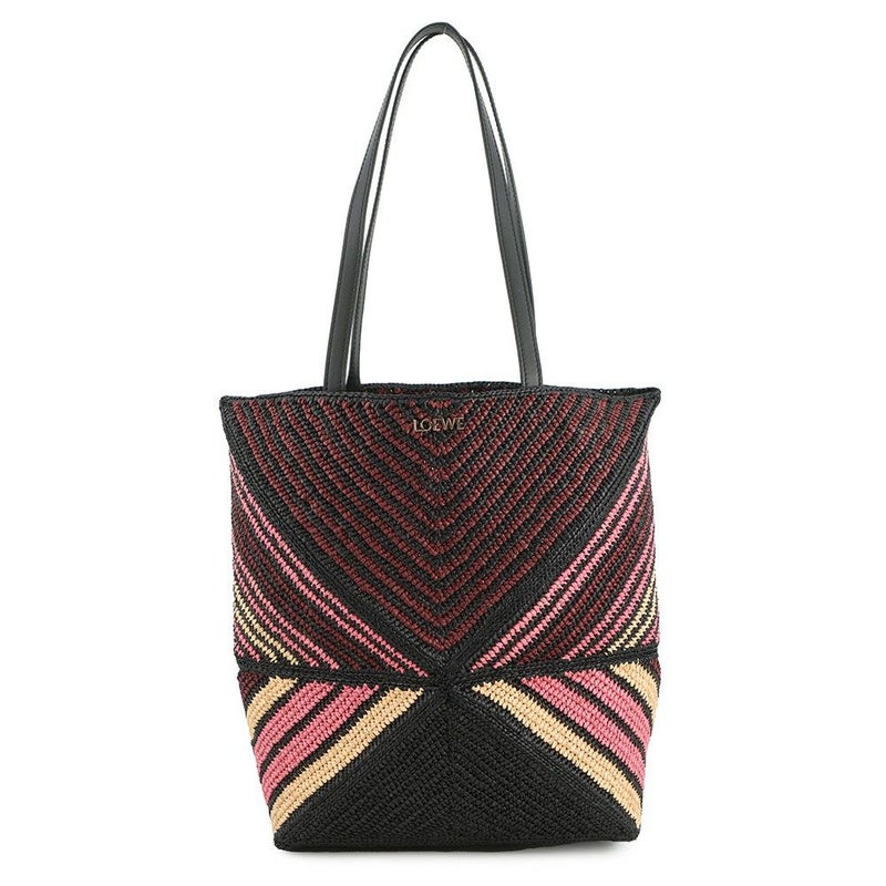 ロエベ トートバッグ パウラズイビザ パズルフォルド ミディアム A779G50X37 LOEWE 黒