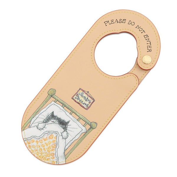 ルイヴィトン バッグチャーム モノグラム スリーピング キャット ドアサイン M02947 LOUIS VUITTON