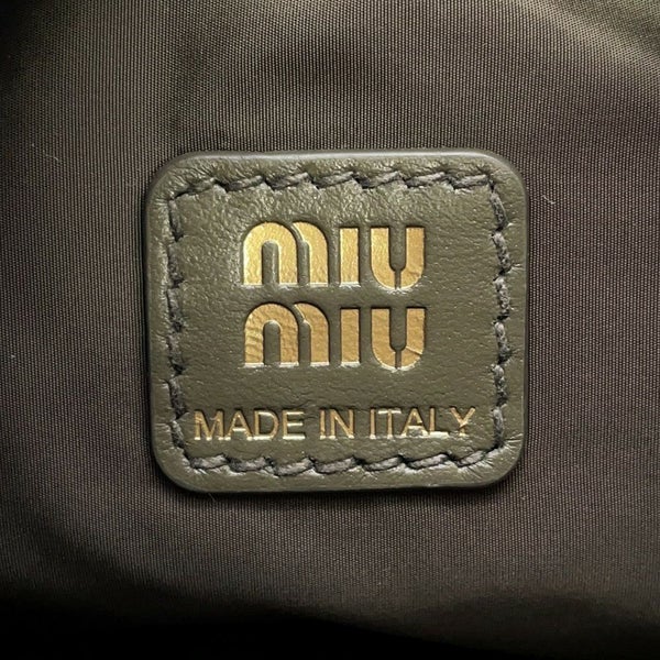 ミュウミュウ ポーチ ギャバジン キャンバス 5NE841 MIUMIU バッグ
