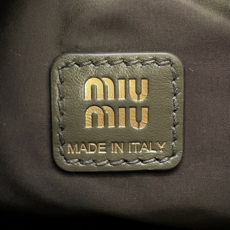 ミュウミュウ ポーチ ギャバジン キャンバス 5NE841 MIUMIU バッグ