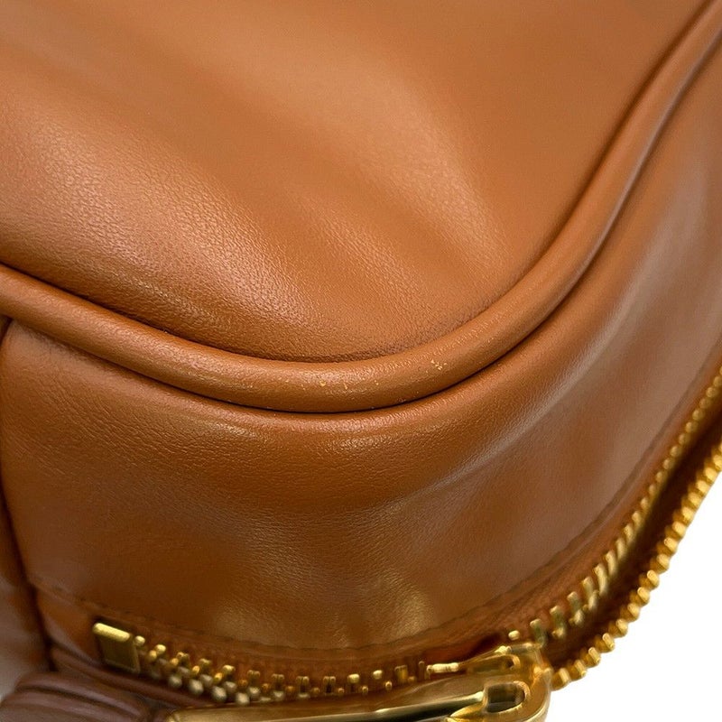 ミュウミュウ ハンドバッグ ボー バッグ レザー 5BB117 MIUMIU ブラウン