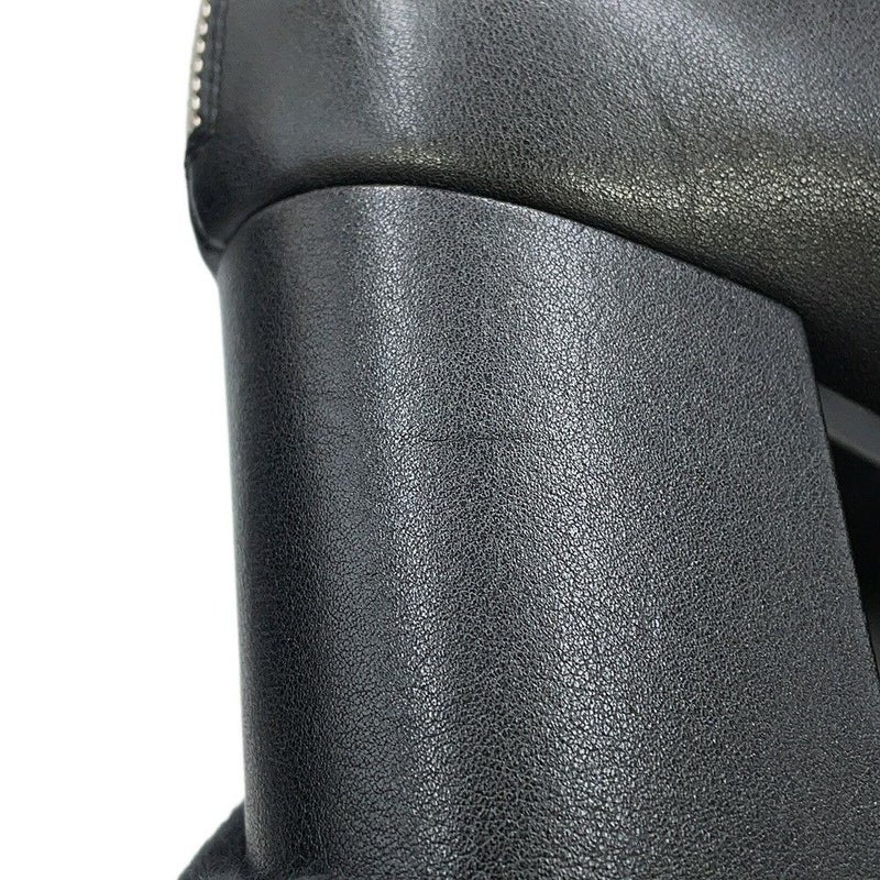 ルイヴィトン ブーツ シアリング レザー LV ボブール・ライン アンクルブーツ レディースサイズ38 LOUIS VUITTON 黒 ブラック