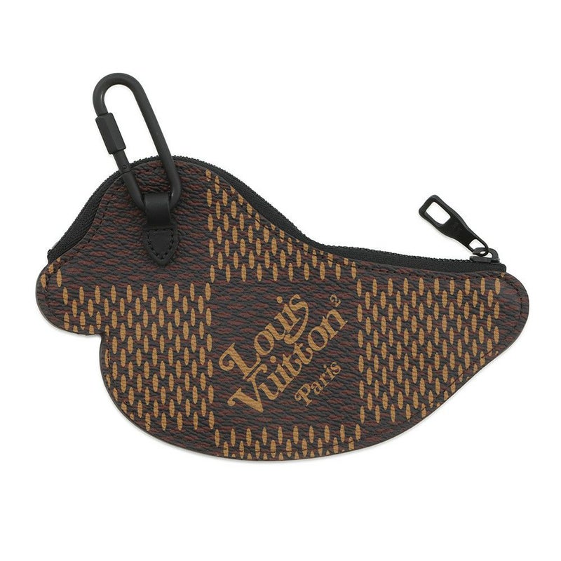 ルイヴィトン コインケース ダミエ・ジャイアント LVメイド ダック コイン・カードフォルダー N60388 NIGOコラボ ブラック 黒