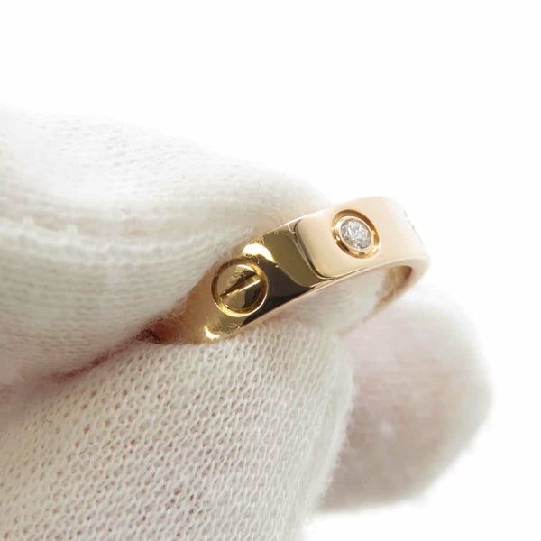 カルティエ リング LOVE リング ダイヤモンド 1P 0.02ct K18PG サイズ49 B4050700 ウェディングリング ジュエリー 指輪