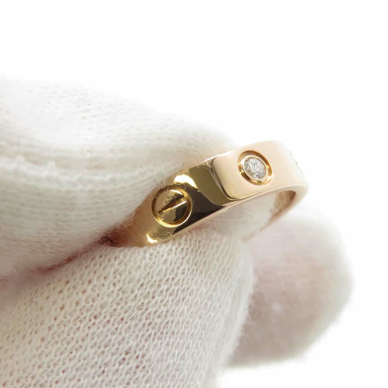 カルティエ リング LOVE リング ダイヤモンド 1P 0.02ct K18PG サイズ49 B4050700 ウェディングリング ジュエリー 指輪