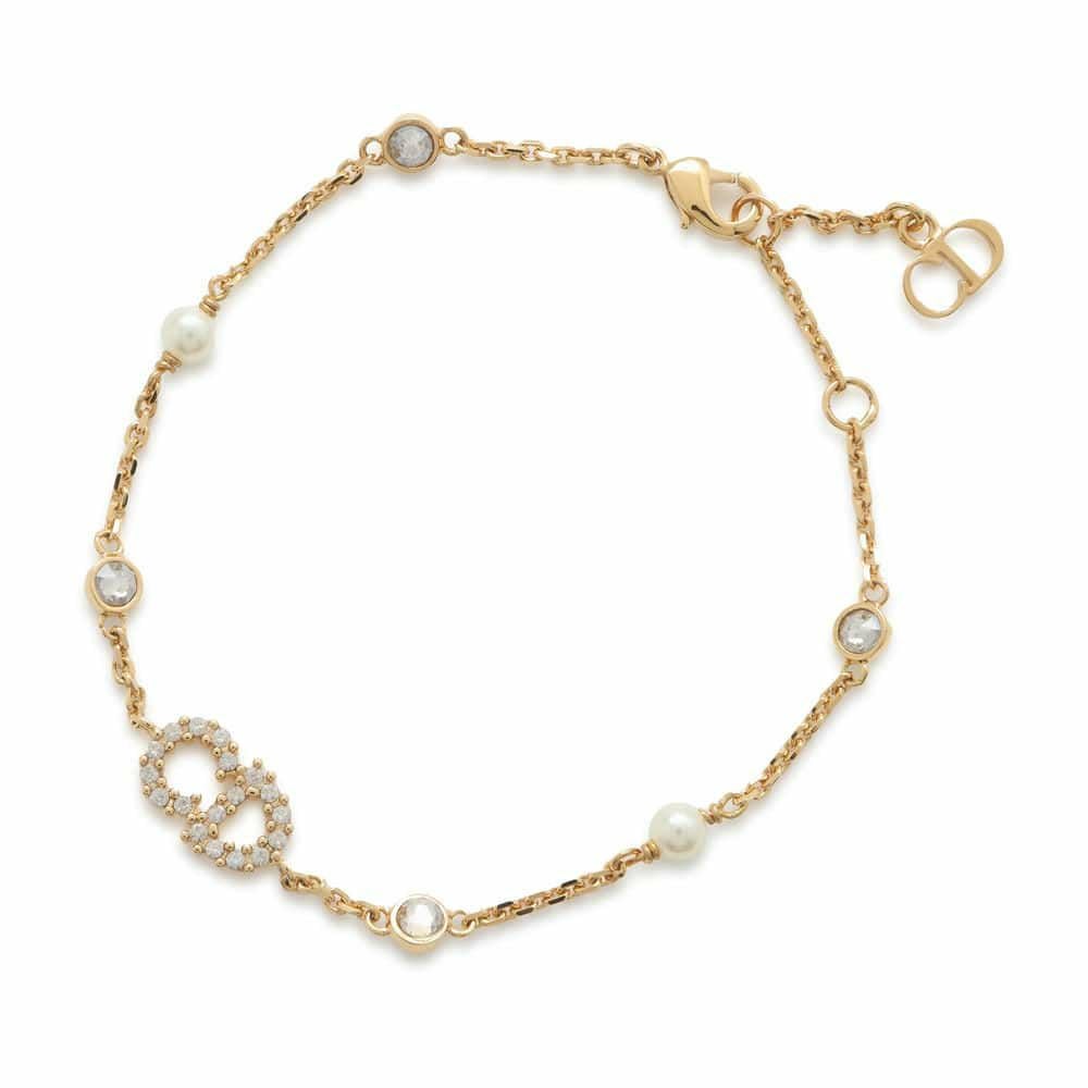 Dior ブレスレット パール ストーン付き クリスチャン・ディオール ブレスレット Clair D Lune フェイクパール