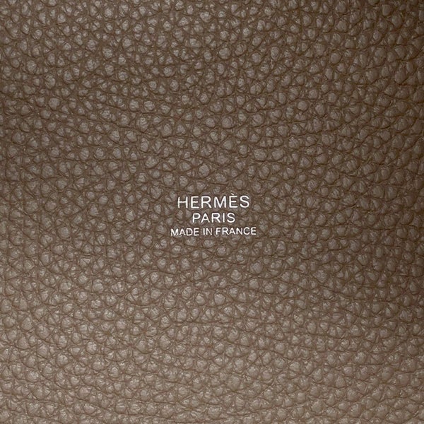 エルメス ハンドバッグ ピコタンロックPM エトゥープ/シルバー金具 トリヨンクレマンス Y刻印