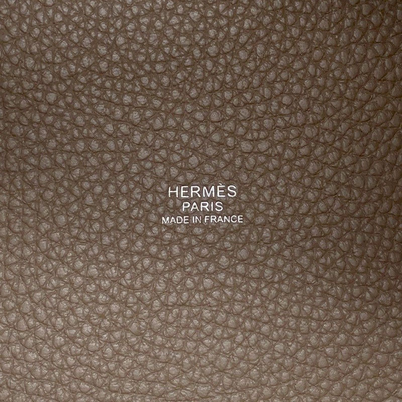 エルメス ハンドバッグ ピコタンロックPM エトゥープ/シルバー金具 トリヨンクレマンス Y刻印