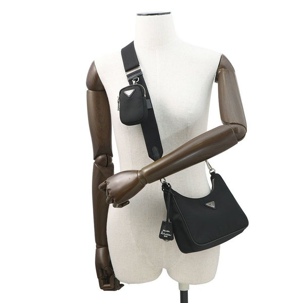 プラダ ショルダーバッグ Re-Edition 2005 Re-Nylon ナイロン 1BH204 PRADA 2wayバッグ 黒