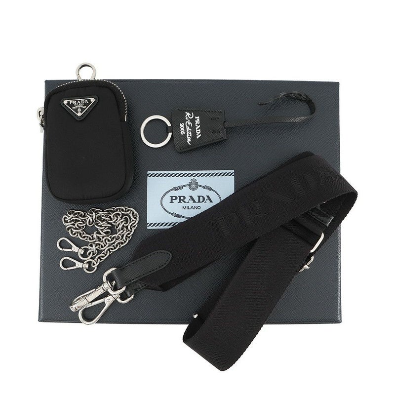 プラダ ショルダーバッグ Re-Edition 2005 Re-Nylon ナイロン 1BH204 PRADA 2wayバッグ 黒