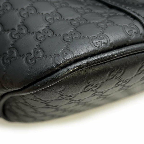 グッチ ハンドバッグ マイクログッチシマ 449654 GUCCI 2WAYショルダーバッグ GG柄 アウトレット品 黒