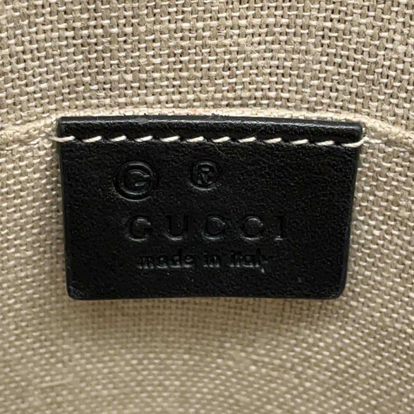グッチ ハンドバッグ マイクログッチシマ 449654 GUCCI 2WAYショルダーバッグ GG柄 アウトレット品 黒
