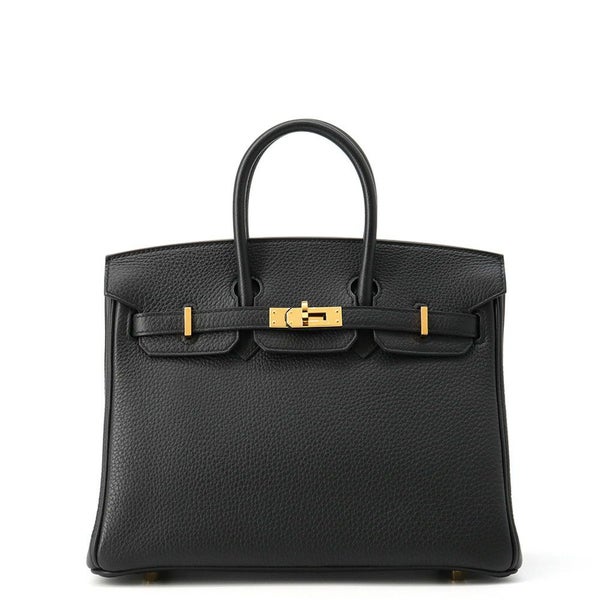 エルメス バーキン25 ブラック/ゴールド金具 トゴ Z刻印 HERMES Birkin ハンドバッグ 黒