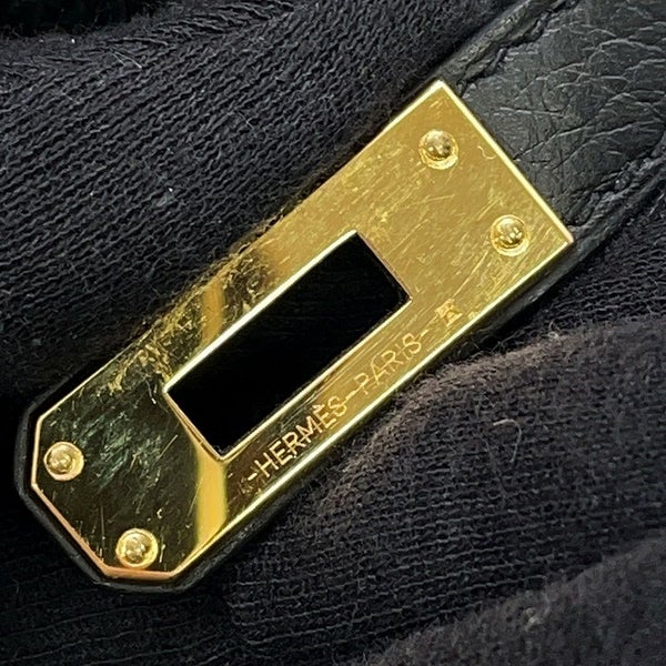 エルメス バーキン25 ブラック/ゴールド金具 トゴ Z刻印 HERMES Birkin ハンドバッグ 黒