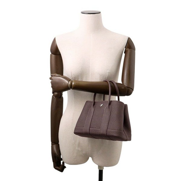 エルメス トートバッグ ネオ・ガーデン 23 ガーデンパーティ エベンヌ/シルバー金具 ネゴンダ K刻印