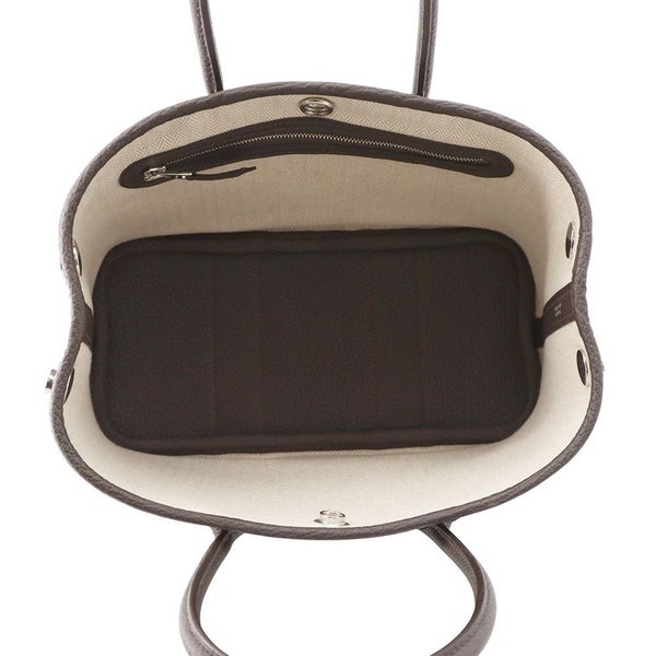 エルメス トートバッグ ネオ・ガーデン 23 ガーデンパーティ エベンヌ/シルバー金具 ネゴンダ K刻印