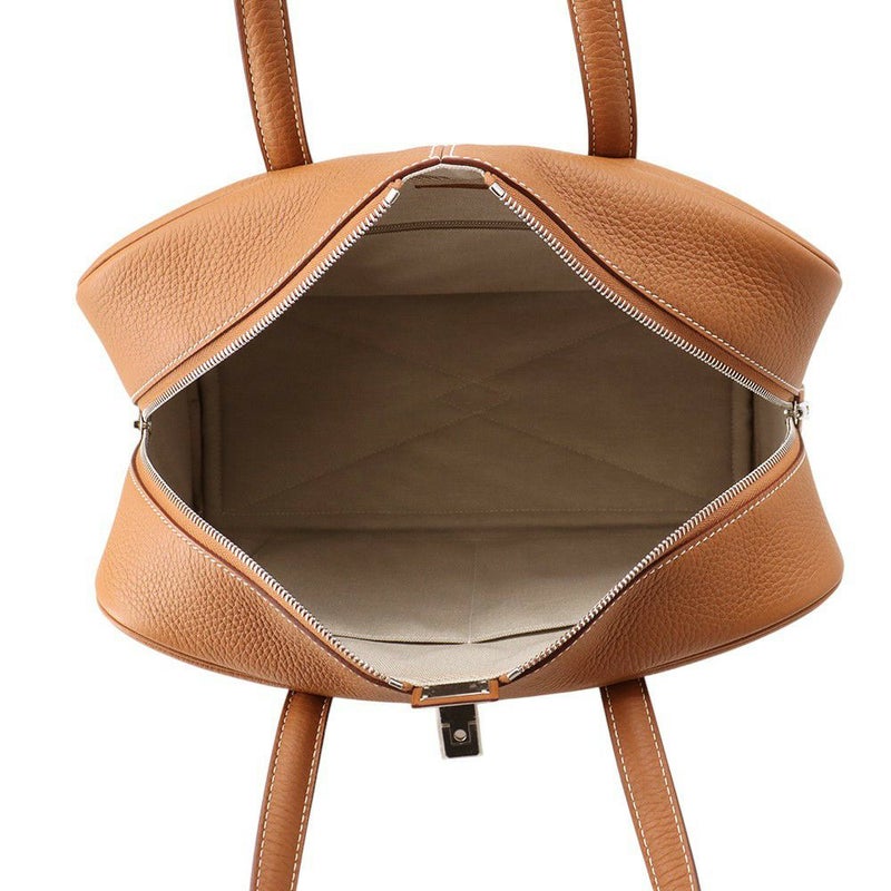 エルメス ハンドバッグ ヴィクトリア2 35 ゴールド/シルバー金具 トリヨンクレマンス W刻印 HERMES バッグ