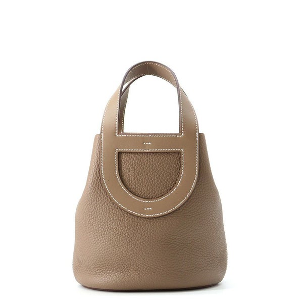 エルメス トートバッグ インザループ 18 エトゥープ/ゴールド金具 トリヨンクレマンス/スイフト U刻印