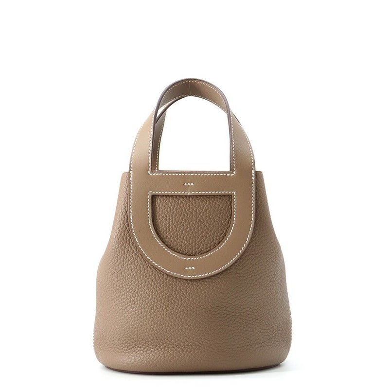 エルメス トートバッグ インザループ 18 エトゥープ/ゴールド金具 トリヨンクレマンス/スイフト U刻印