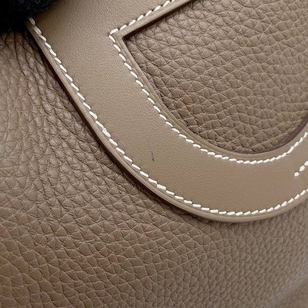 エルメス トートバッグ インザループ 18 エトゥープ/ゴールド金具 トリヨンクレマンス/スイフト U刻印