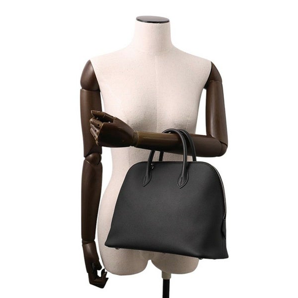 エルメス ハンドバッグ ボリード1923 30 ブラック/シルバー金具 エプソン U刻印 2wayショルダー 黒