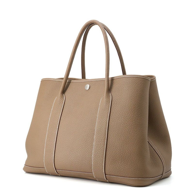 エルメス トートバッグ ガーデンパーティPM エトゥープ/シルバー金具 ネゴンダ U刻印